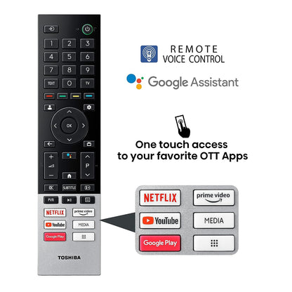 TOSHIBA 126 cm (50 inches) 4K Ultra HD Smart LED Google Tv