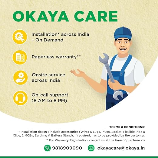 OKAYA PRO Power+ OPTT29066 260Ah Tall Tubular Inverter Battery | Longer Life & Extra Backup with 66 Months Warranty for Home, Office & Shops