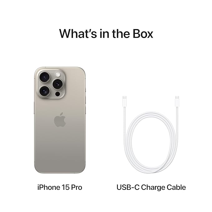 Apple iPhone 15 Pro (256 GB) - Natural Titanium
