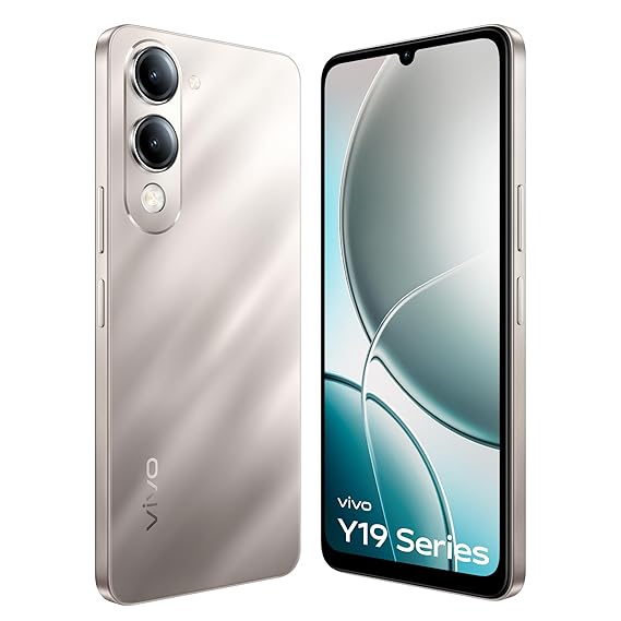 VIVO Y19 5G (Titanium Silver, 4GB RAM, 128GB Storage) with No Cost EMI/Additional Exchange Offers