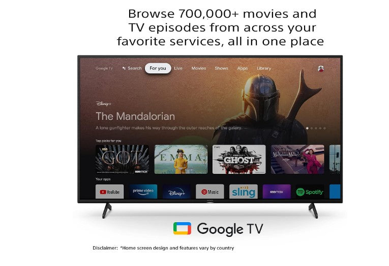 Sony Bravia 108 cm (43 inches) 4K Ultra HD Smart LED Google TV