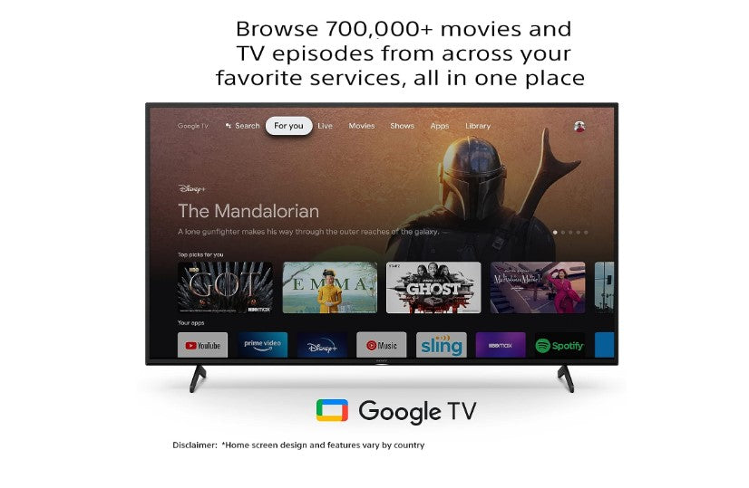 Sony Bravia 139 cm (55 inches) 4K Ultra HD Smart LED Google TV