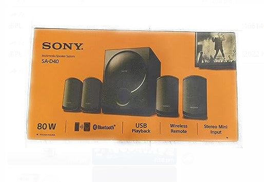 Sony SA-D40 4.1 Channel Multimedia Speaker System With Bluetooth