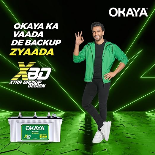 OKAYA PowerUP OPJT19036 160Ah Jumbo Tubular Inverter Battery | Longer Life & Extra Backup with 36 Months Warranty for Home, Office & Shops