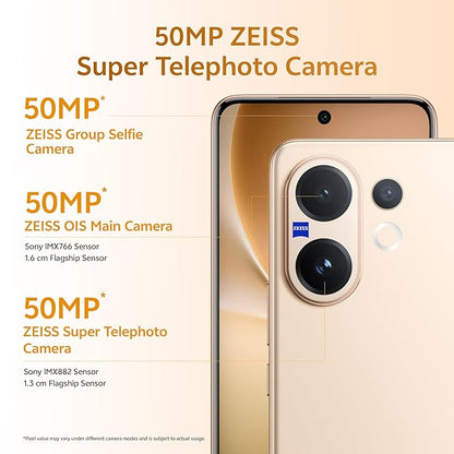 Vivo V60 5G (Auspicious Gold, 8GB RAM, 256GB Storage) with No Cost EMI/Additional Exchange Offers