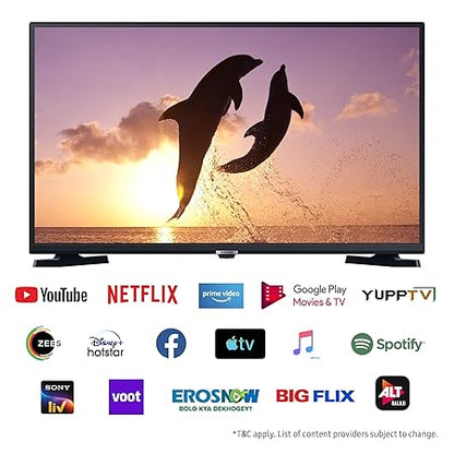 Samsung 108 cm (43 inches) D Series Brighter Crystal 4K Vivid Pro Ultra HD Smart LED TV UA43DUE77AKLXL (Black)