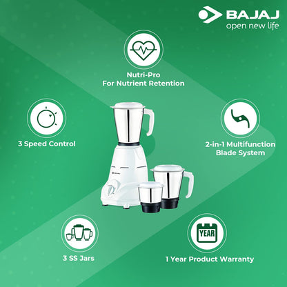 Bajaj Rex 500W Mixer
